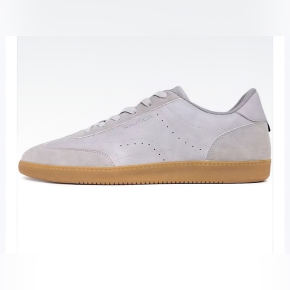 Nautica Men's US 12 Classic Low Top Lace Up Oxford Gray Sneakers Csual - Picture 10 of 10